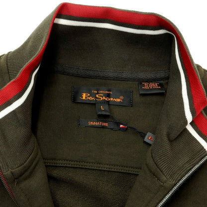 [Used] [Unused] Ben Sherman Sweat Track Jacket Dark Olive [Size L] [GRN] [S/S/A/W] [Condition Rank S] [Men&