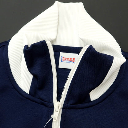 [Used] LONSDALE Polyester Zip-up Jersey Navy x White [Size L] [NVY] [S/S/A/W] [Condition Rank A] [Men&