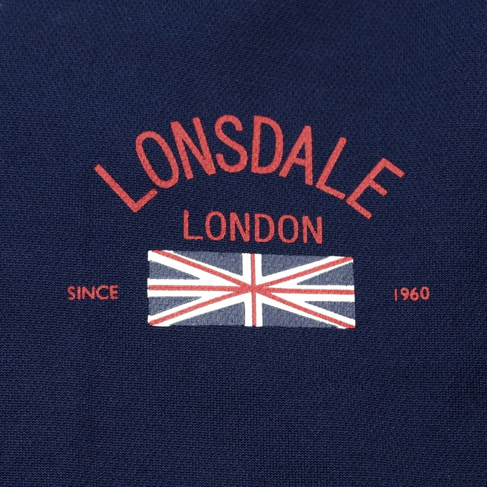 [Used] LONSDALE Polyester Zip-up Jersey Navy x White [Size L] [NVY] [S/S/A/W] [Condition Rank A] [Men&