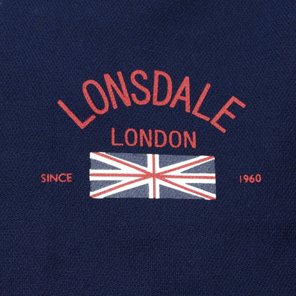 [Used] LONSDALE Polyester Zip-up Jersey Navy x White [Size L] [NVY] [S/S/A/W] [Condition Rank A] [Men&