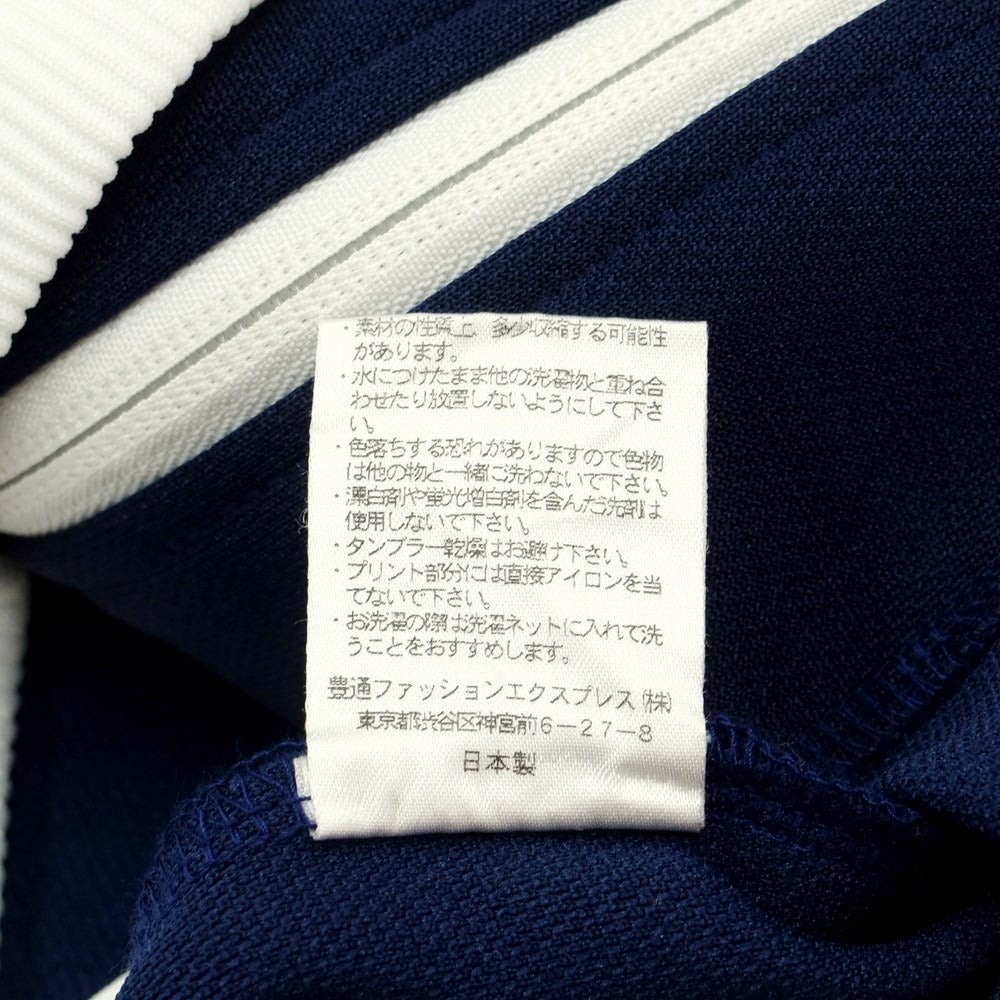 [Used] LONSDALE Polyester Zip-up Jersey Navy x White [Size L] [NVY] [S/S/A/W] [Condition Rank A] [Men&
