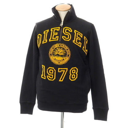 [Used] Diesel Cotton Half Zip Sweatshirt Black [Size S] [BLK] [A/W] [Condition Rank B] ​​[Men&