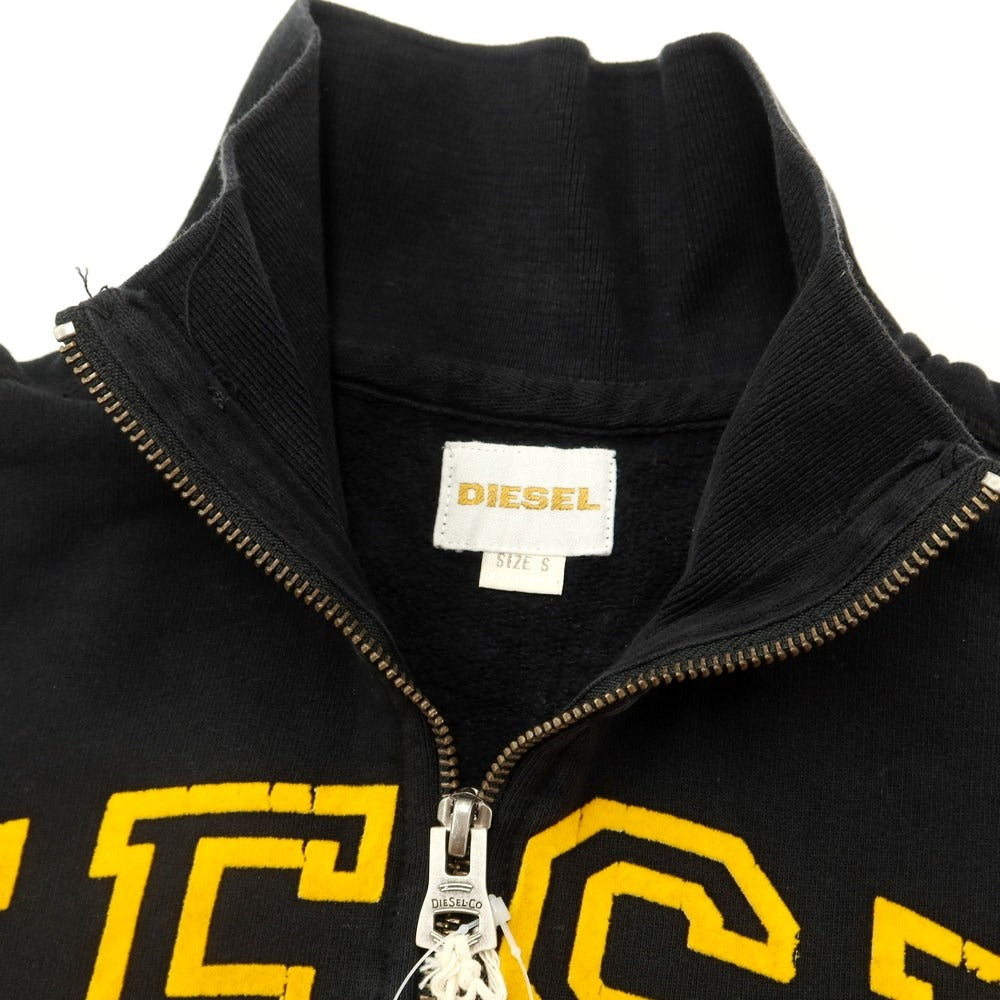 [Used] Diesel Cotton Half Zip Sweatshirt Black [Size S] [BLK] [A/W] [Condition Rank B] ​​[Men&