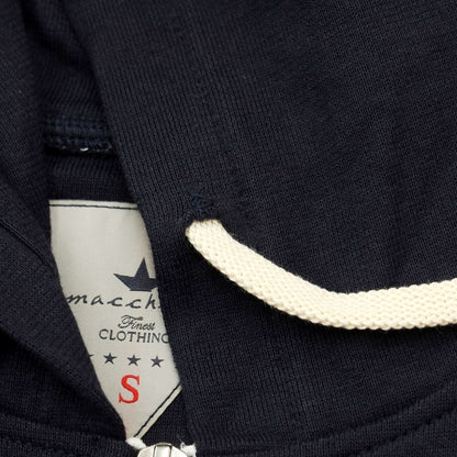 [Used] MACCHIA J Cotton Zip-up Hoodie Navy x White [Size S] [NVY] [A/W] [Condition Rank B] ​​[Men&