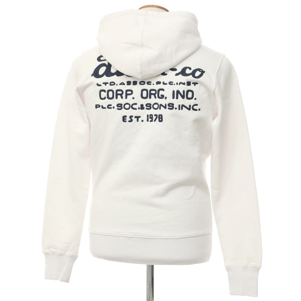 【中古】ディーゼル DIESEL コットン ジップアップ パーカー ホワイト【サイズM】【WHT】【A/W】【状態ランクC】【メンズ】【768972】