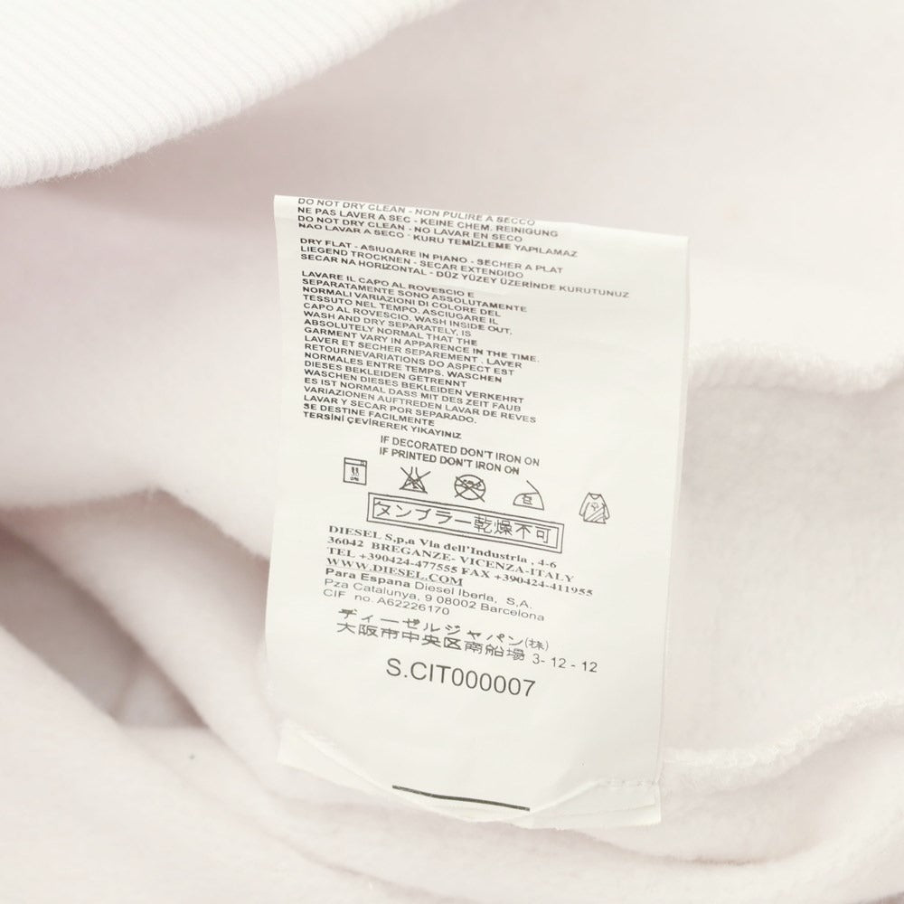 [Used] Diesel DIESEL Cotton Zip-up Hoodie White [Size M] [WHT] [A/W] [Condition Rank C] [Men&