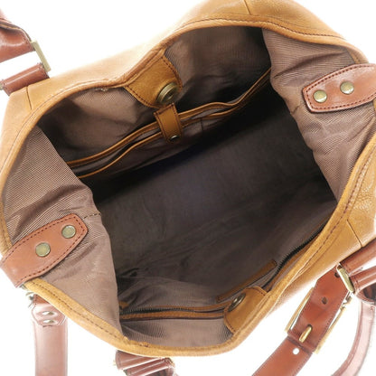 [Used] Yuhaku Leather Tote Bag Brown [Condition Rank D] [Men&