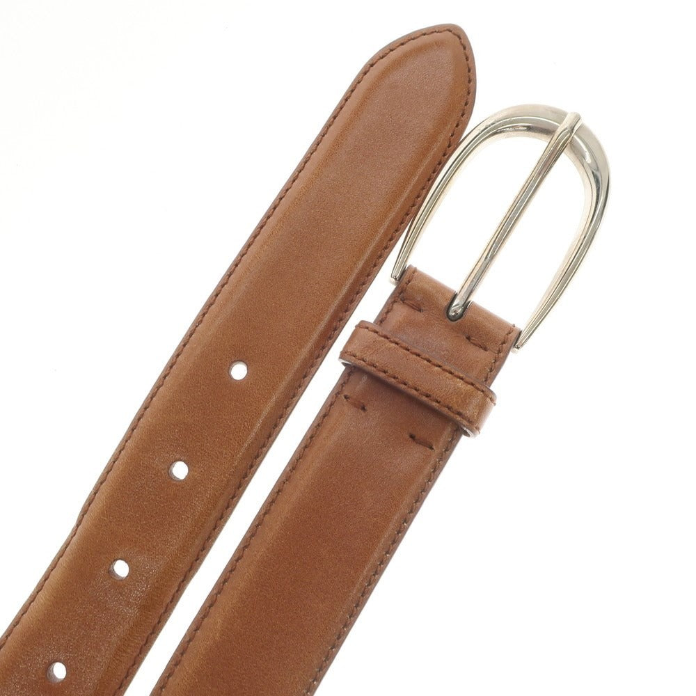 [Used] Nobunoza Leather Belt Tan Brown [Size 34/85] [BRW] [S/S/A/W] [Condition Rank C] [Men&