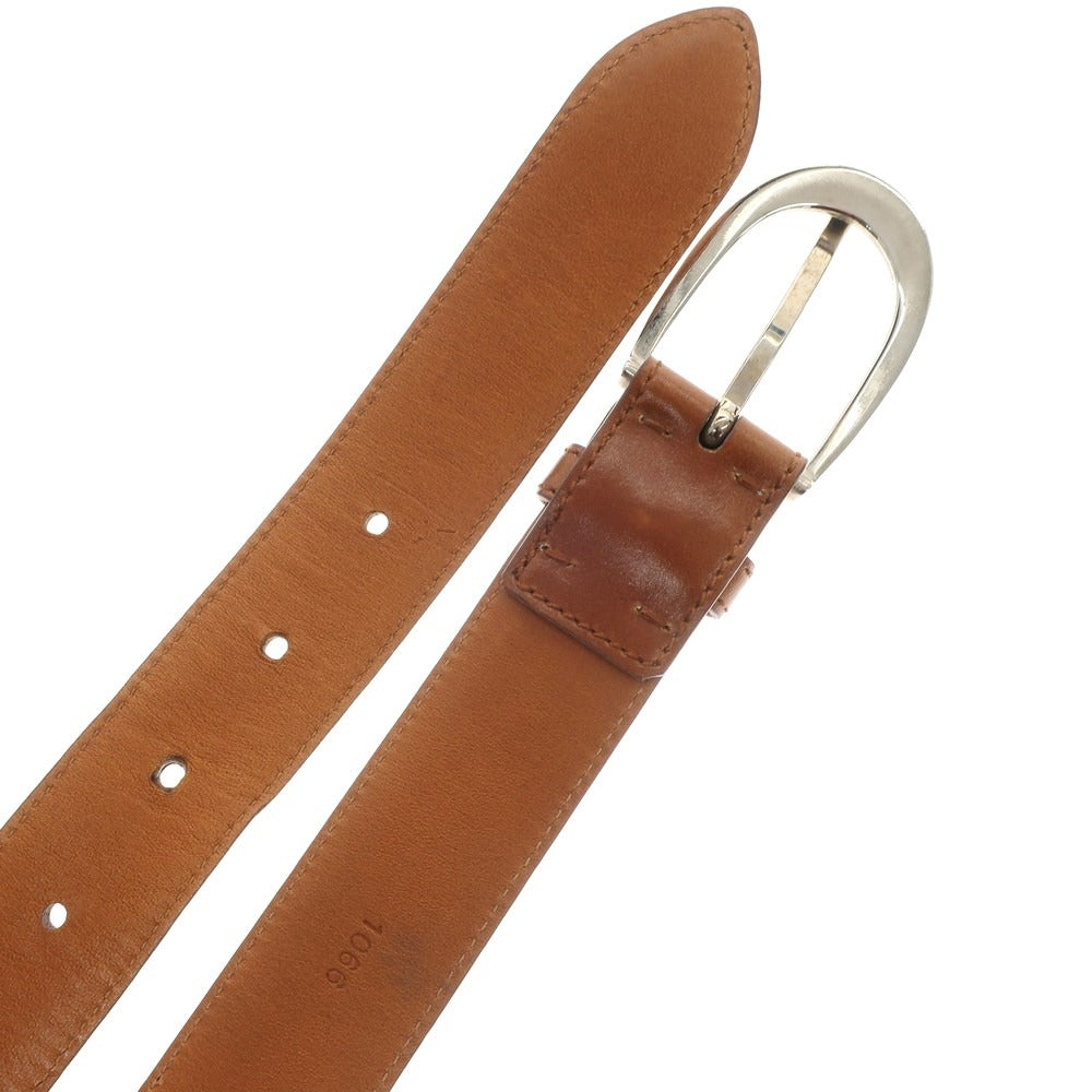 [Used] Nobunoza Leather Belt Tan Brown [Size 34/85] [BRW] [S/S/A/W] [Condition Rank C] [Men&