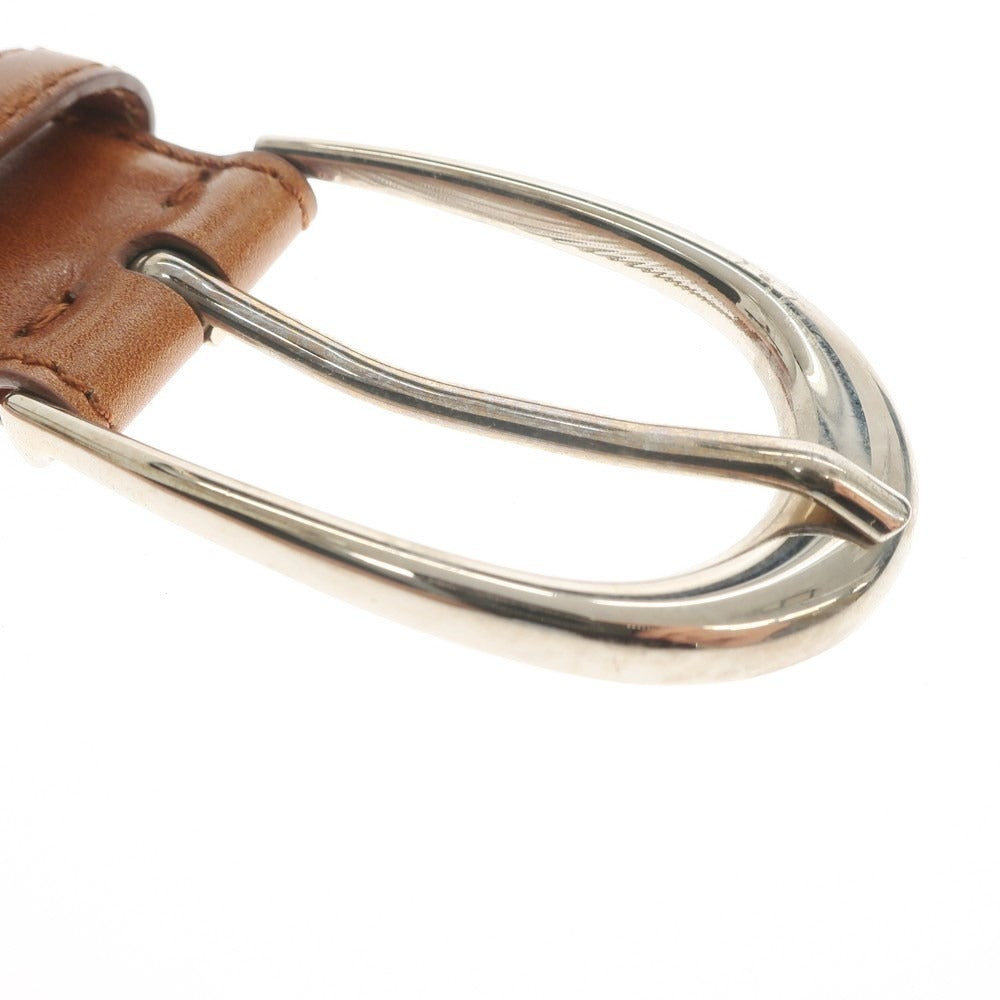 [Used] Nobunoza Leather Belt Tan Brown [Size 34/85] [BRW] [S/S/A/W] [Condition Rank C] [Men&