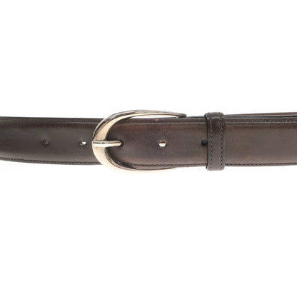 [Used] Nobunoza Leather Belt Dark Brown [Size 34/85] [BRW] [S/S/A/W] [Condition Rank C] [Men&