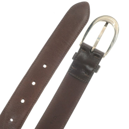 [Used] Nobunoza Leather Belt Dark Brown [Size 34/85] [BRW] [S/S/A/W] [Condition Rank C] [Men&