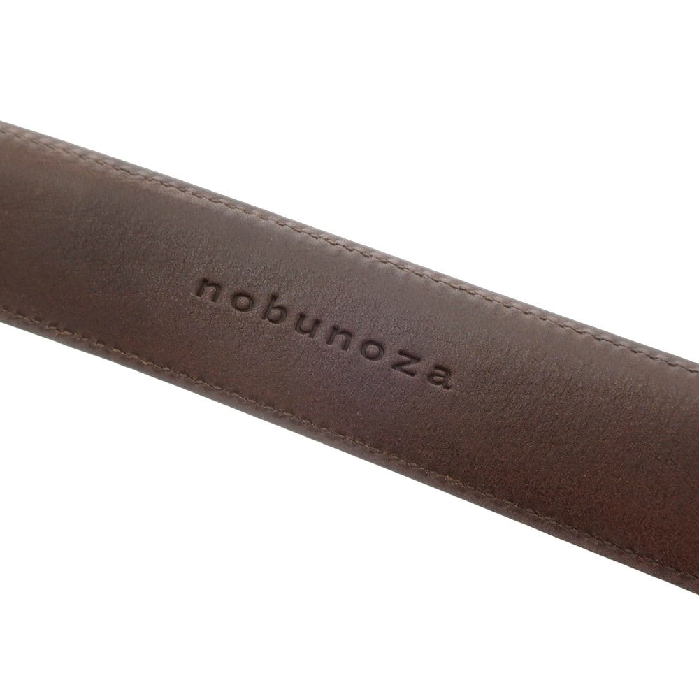 [Used] Nobunoza Leather Belt Dark Brown [Size 34/85] [BRW] [S/S/A/W] [Condition Rank C] [Men&