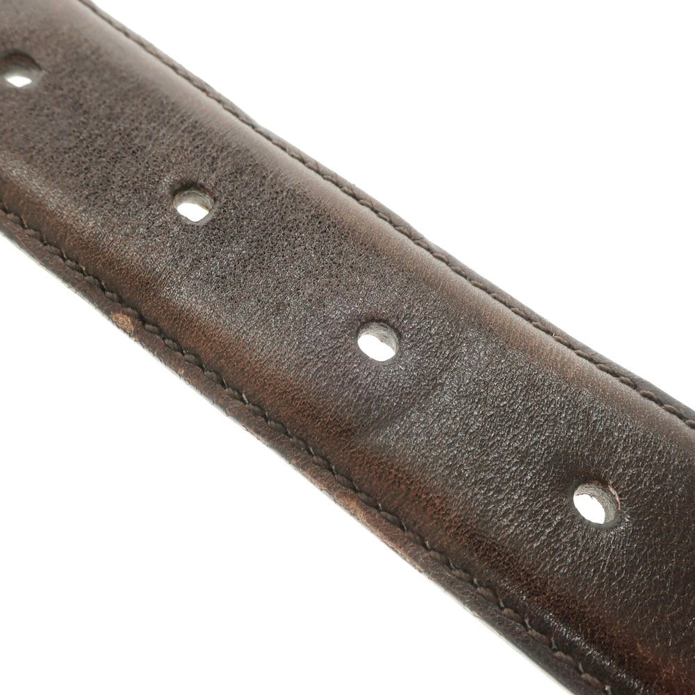 [Used] Nobunoza Leather Belt Dark Brown [Size 34/85] [BRW] [S/S/A/W] [Condition Rank C] [Men&
