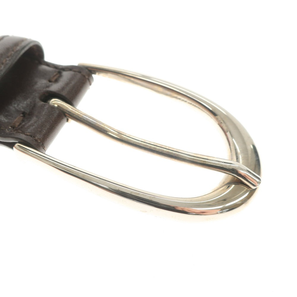[Used] Nobunoza Leather Belt Dark Brown [Size 34/85] [BRW] [S/S/A/W] [Condition Rank C] [Men&