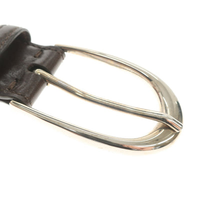 [Used] Nobunoza Leather Belt Dark Brown [Size 34/85] [BRW] [S/S/A/W] [Condition Rank C] [Men&