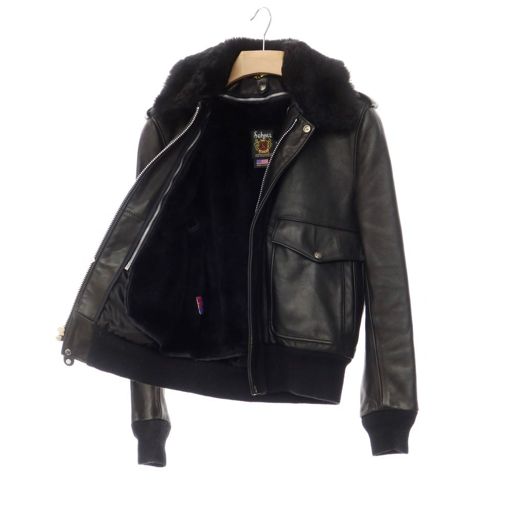 [Used] Schott cow leather jacket with liner, black [size 38] [BLK] [A/W] [Condition rank C] [Men&