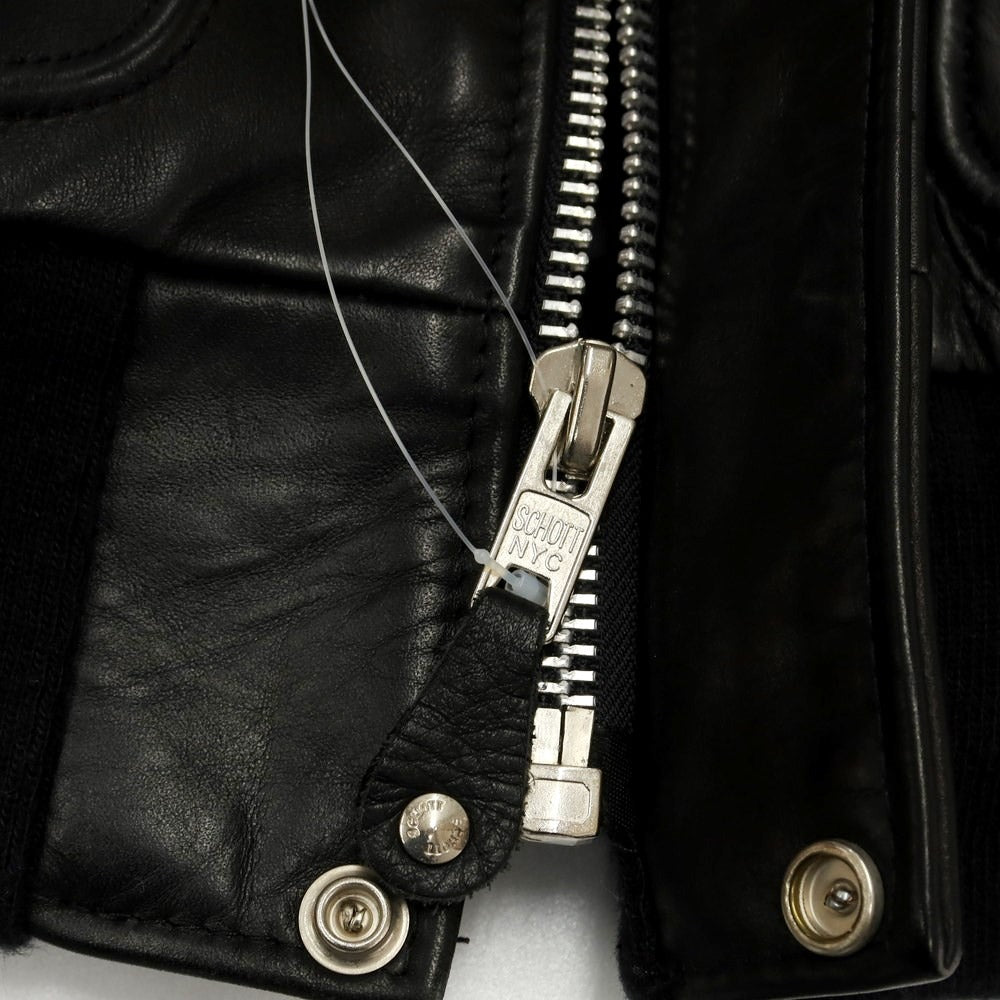 [Used] Schott cow leather jacket with liner, black [size 38] [BLK] [A/W] [Condition rank C] [Men&