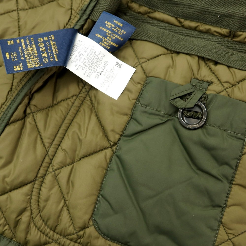 [Used] Polo Ralph Lauren Nylon Quilted Hooded Blouson Olive [Size S] [GRN] [A/W] [Condition Rank C] [Men&