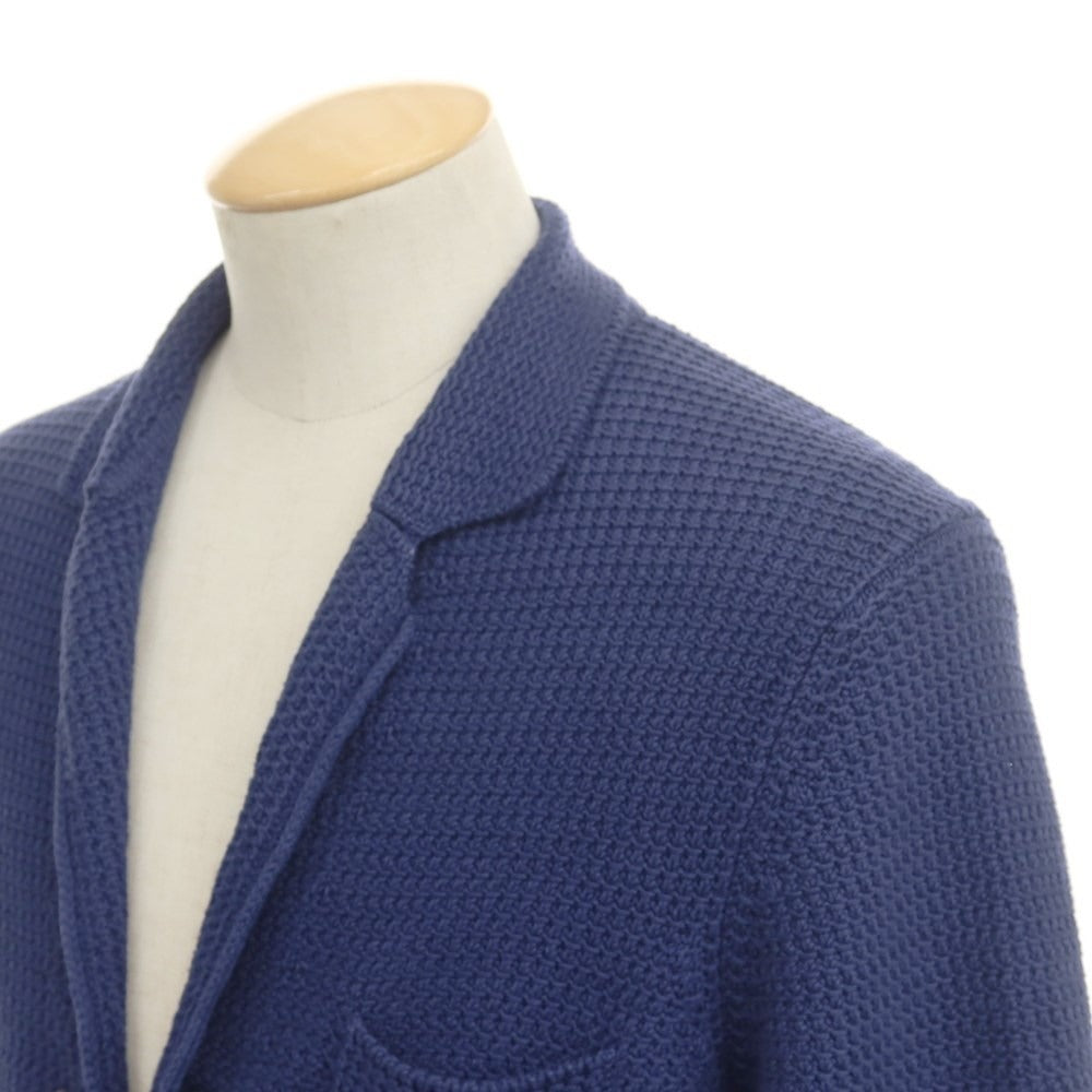 [Used] CRUCIANI mid-gauge cotton knit jacket/cardigan, light navy [44] [Condition: B] [Men&