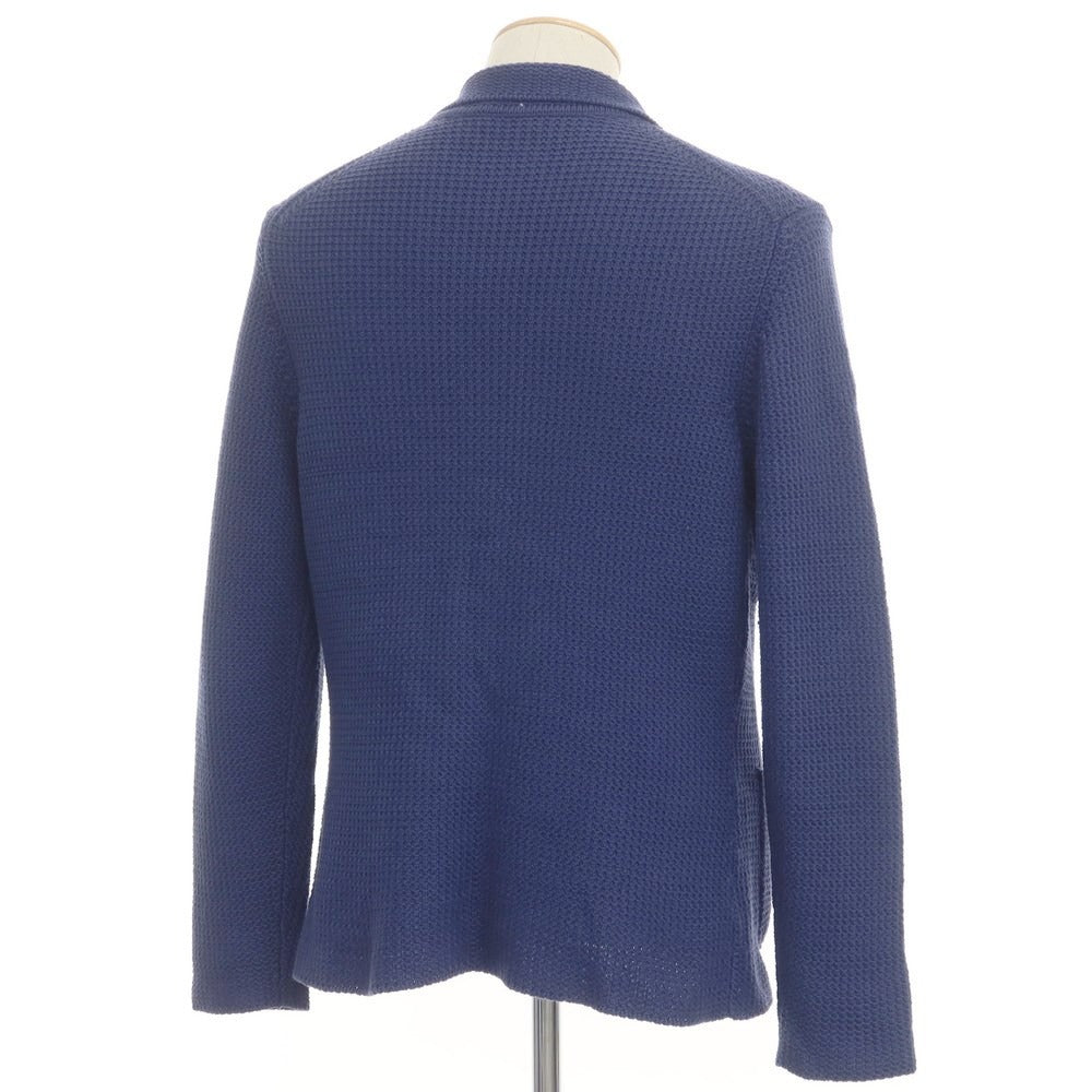 [Used] CRUCIANI mid-gauge cotton knit jacket/cardigan, light navy [44] [Condition: B] [Men&