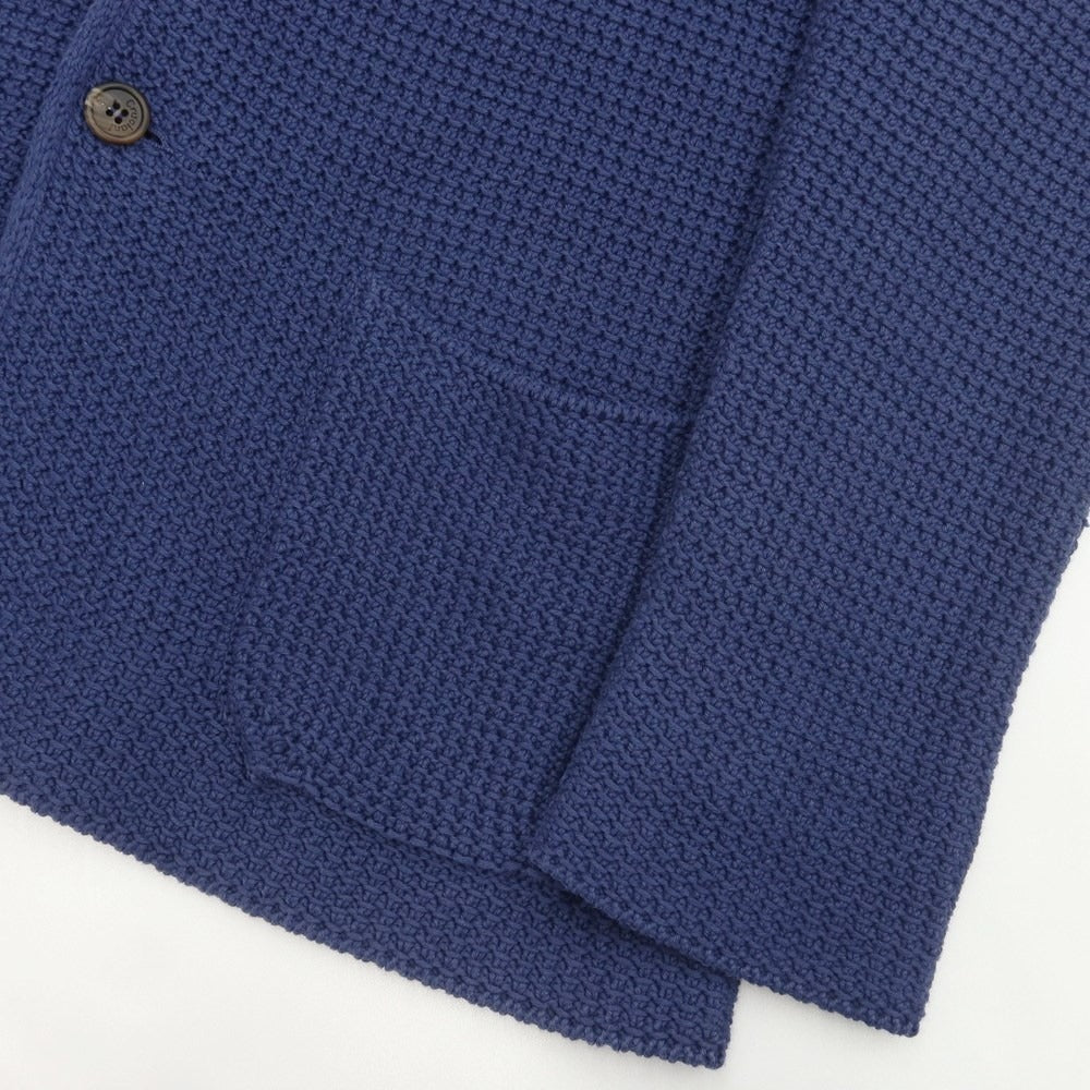 [Used] CRUCIANI mid-gauge cotton knit jacket/cardigan, light navy [44] [Condition: B] [Men&