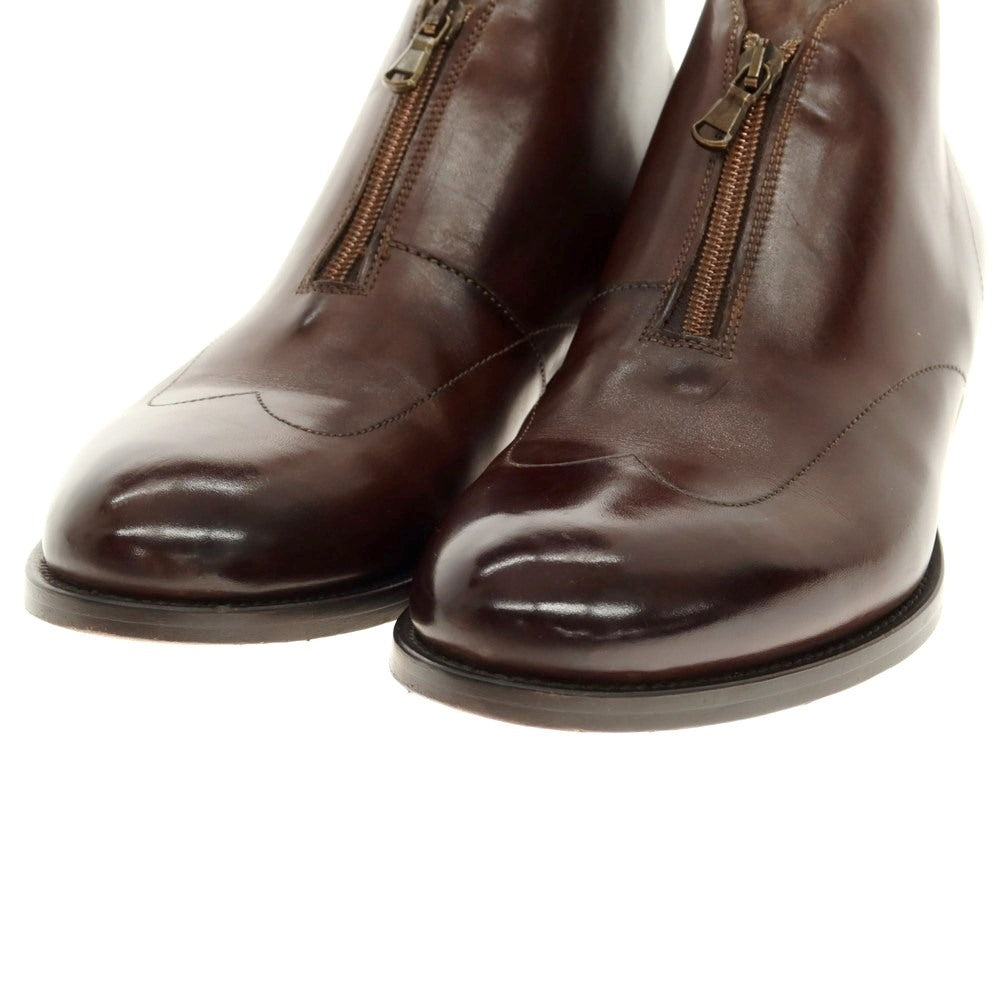 [Used] FRANCESCO BENIGNO Leather zip-up boots, brown [Size 7] [BRW] [S/S/A/W] [Condition Rank A] [Men&