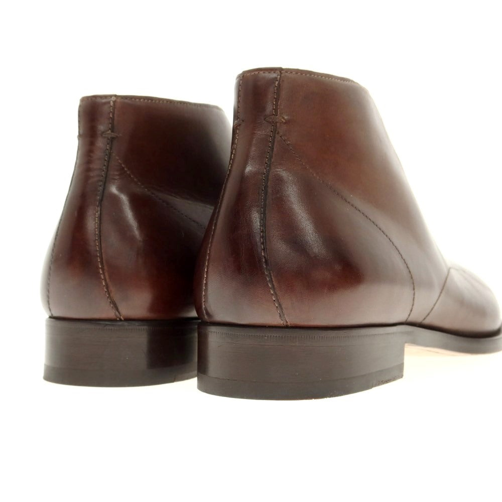 [Used] FRANCESCO BENIGNO Leather zip-up boots, brown [Size 7] [BRW] [S/S/A/W] [Condition Rank A] [Men&