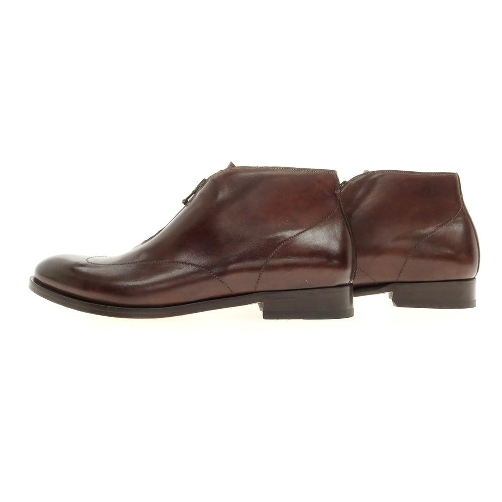 [Used] FRANCESCO BENIGNO Leather zip-up boots, brown [Size 7] [BRW] [S/S/A/W] [Condition Rank A] [Men&