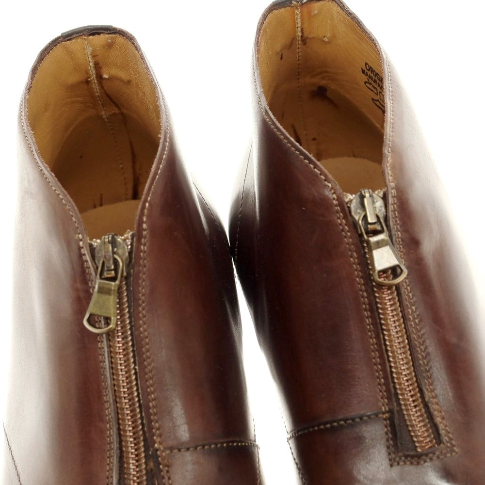 [Used] FRANCESCO BENIGNO Leather zip-up boots, brown [Size 7] [BRW] [S/S/A/W] [Condition Rank A] [Men&