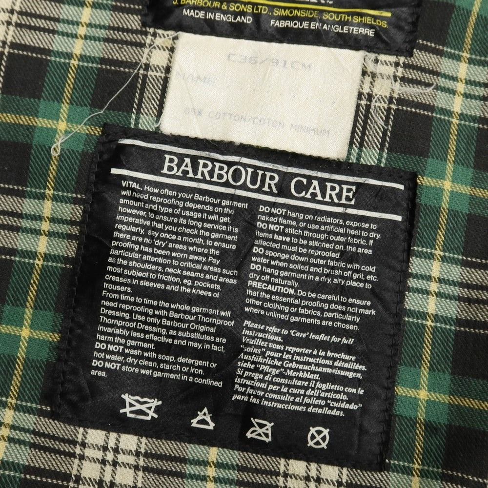 [Used] Barbour BORDER Oiled Cotton Field Coat Olive [Size 36] [GRN] [S/S/A/W] [Condition Rank C] [Men&