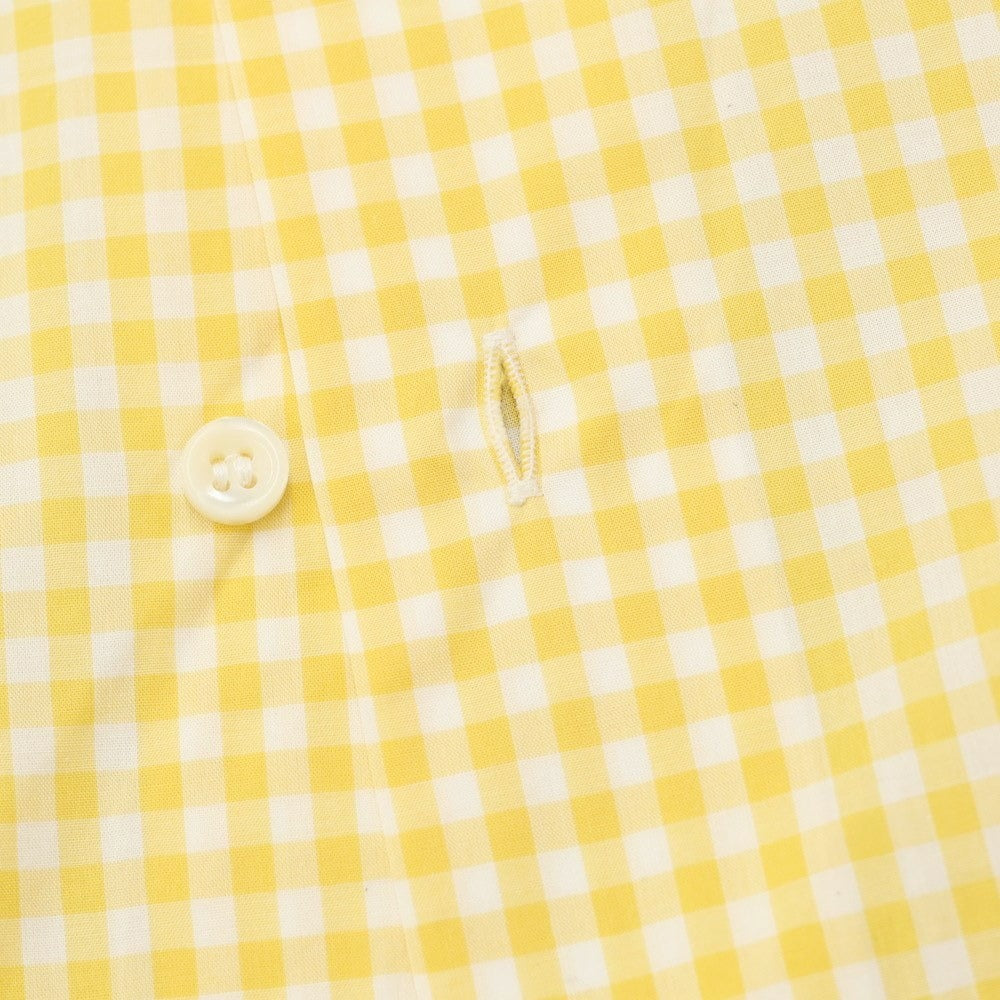 [Used] ORIAN Cotton Check Button-down Casual Shirt Yellow x White [Size 37] [YEL] [S/S/A/W] [Condition Rank C] [Men&