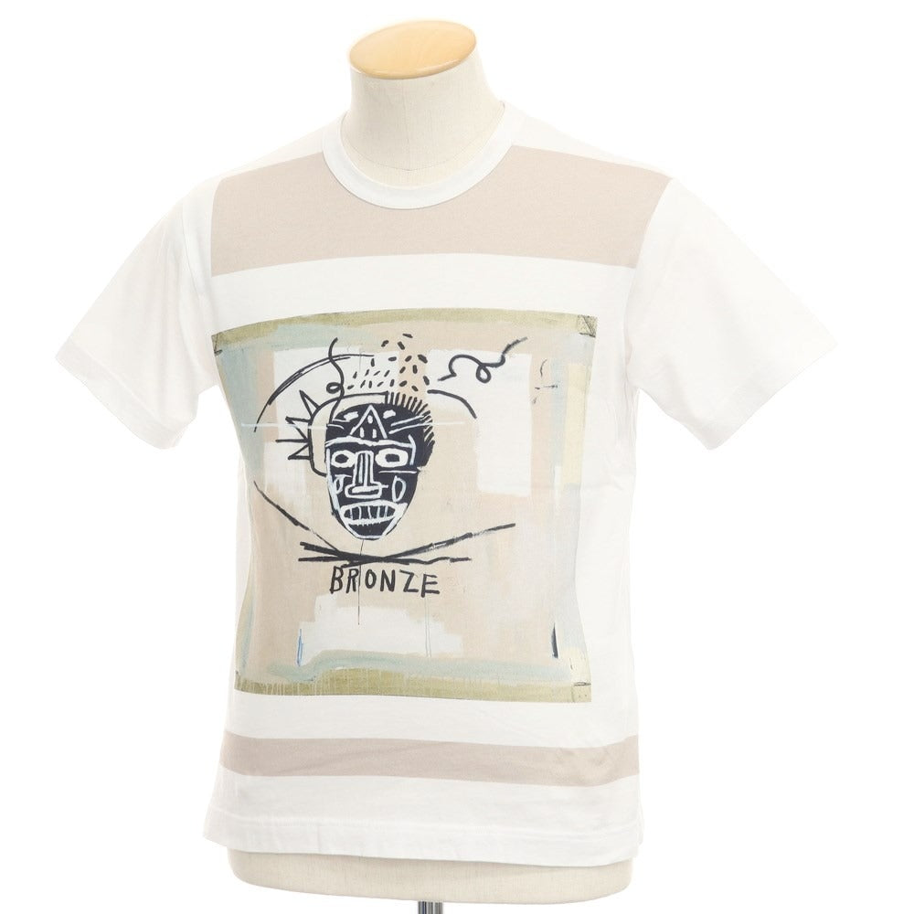 【中古】コムデギャルソンシャツ COMME des GARCONS SHIRT バスキア コットン 半袖 クルーネック Ｔシャツ ホワイト【サイズXS】【WHT】【S/S】【状態ランクC】【メンズ】【768896】
[CPD]