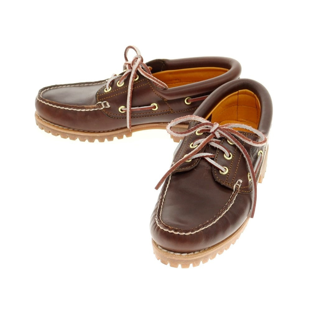 [Used] Timberland Leather Boat Shoes Deck Shoes Brown [Size UK6] [BRW] [S/S/A/W] [Condition Rank A] [Men&
