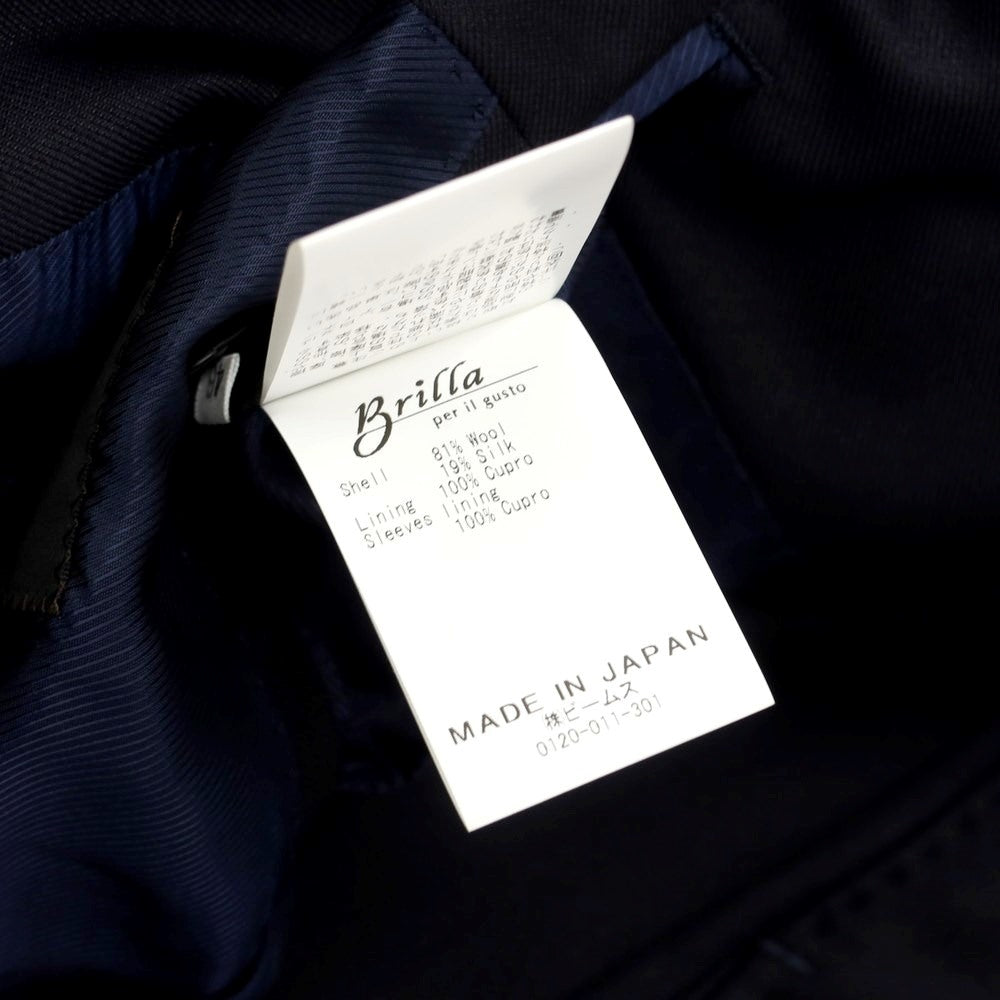 [Used] Brilla per il gusto Loro Piana wool silk 3 button suit in dark navy [Size 46] [NVY] [A/W] [Condition Rank B] ​​[Men&