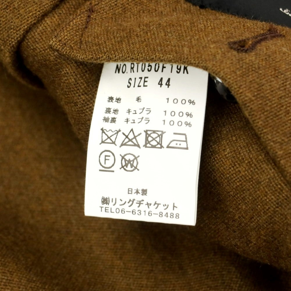 [Used] Ring Jacket, Wool Casual Jacket, Ocher [Size 44] [BRW] [A/W] [Condition Rank B] ​​[Men&