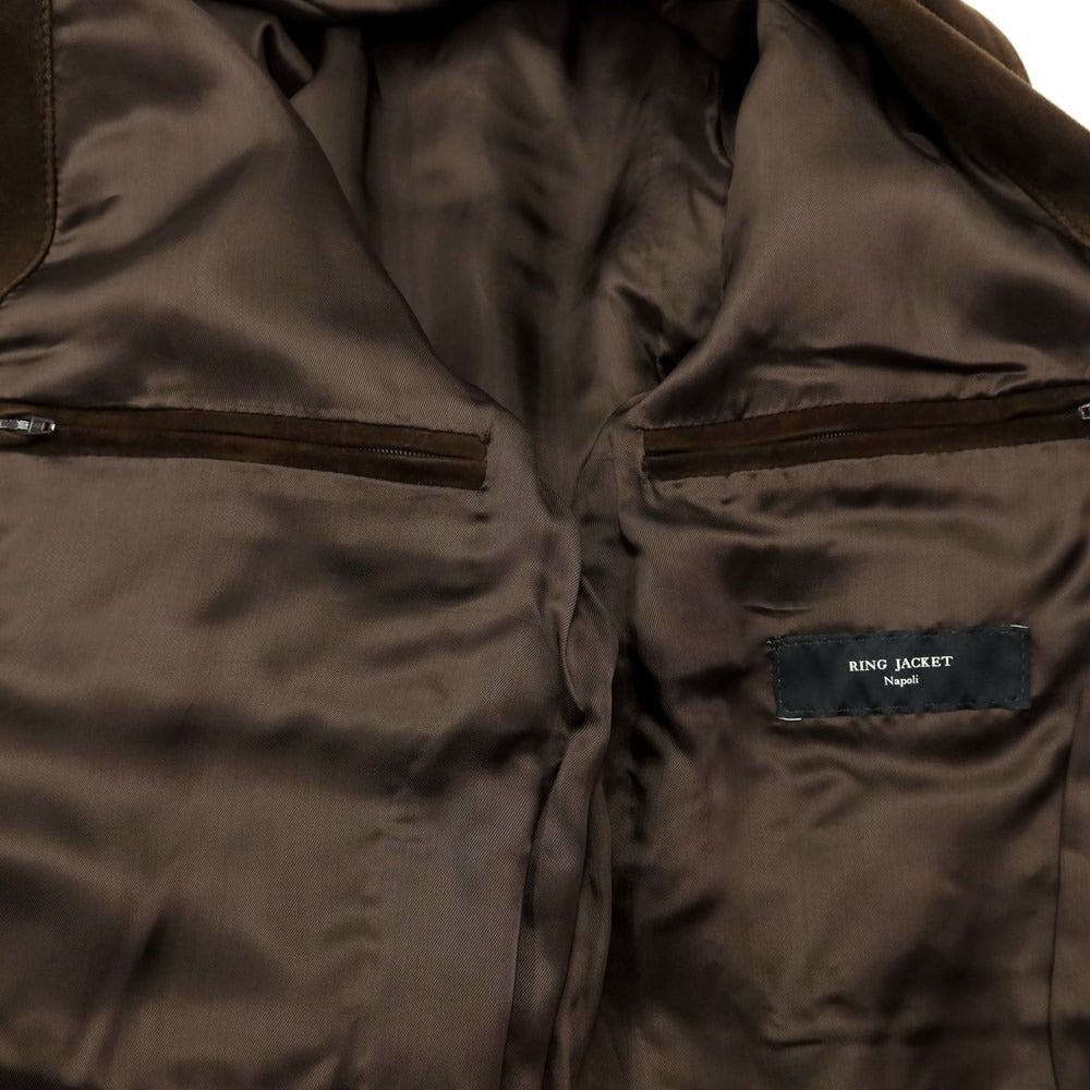 [Used] Ring Jacket, Suede Sheepskin Leather Blouson, Brown [Size 46] [BRW] [A/W] [Condition Rank C] [Men&