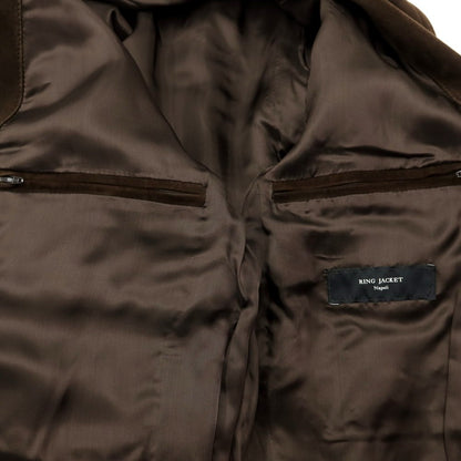 [Used] Ring Jacket, Suede Sheepskin Leather Blouson, Brown [Size 46] [BRW] [A/W] [Condition Rank C] [Men&