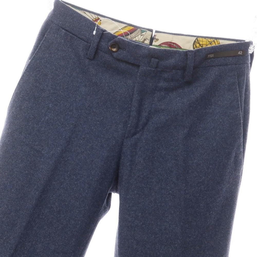 [Used] PT01 Jacques Wool Dress Slacks Pants Navy [Size 42] [NVY] [A/W] [Condition Rank B] ​​[Men&