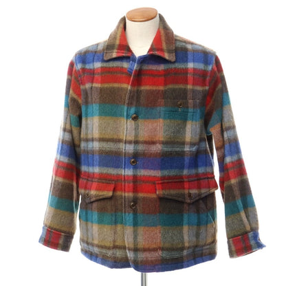 [Used] TS(s) Wool Nylon Check Coverall Blouson Brown x Red x Blue [Size 2] [BRW] [A/W] [Condition Rank B] ​​[Men&