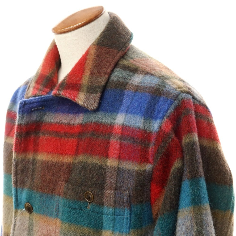 [Used] TS(s) Wool Nylon Check Coverall Blouson Brown x Red x Blue [Size 2] [BRW] [A/W] [Condition Rank B] ​​[Men&
