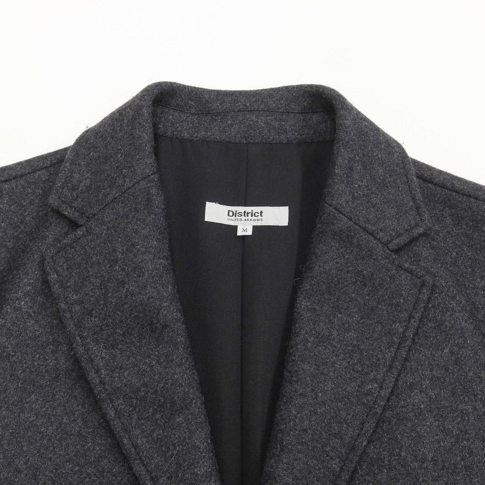 [Used] District UNITED ARROWS Wool Nylon Chester Half Coat Dark Gray [Size M] [GRY] [A/W] [Condition Rank B] ​​[Men&