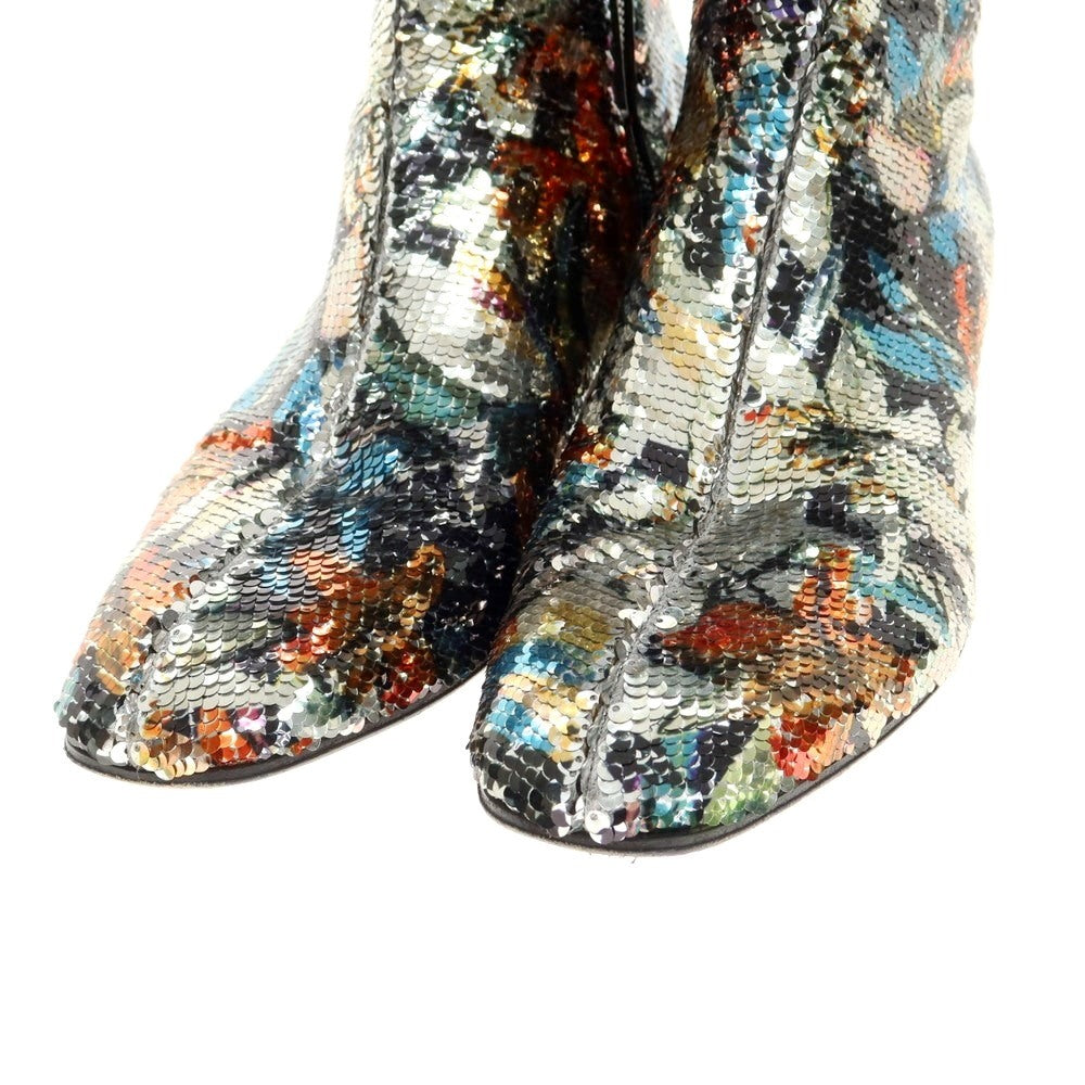 [Used] Christian Louboutin Sequin Side Zip Boots Multicolor [Size 41] [MLT] [S/S/A/W] [Condition Rank B] ​​[Men&