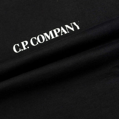 [Used] CP Company Cotton Crew Neck Short Sleeve T-Shirt Black [S] [Condition Rank C] [Men&