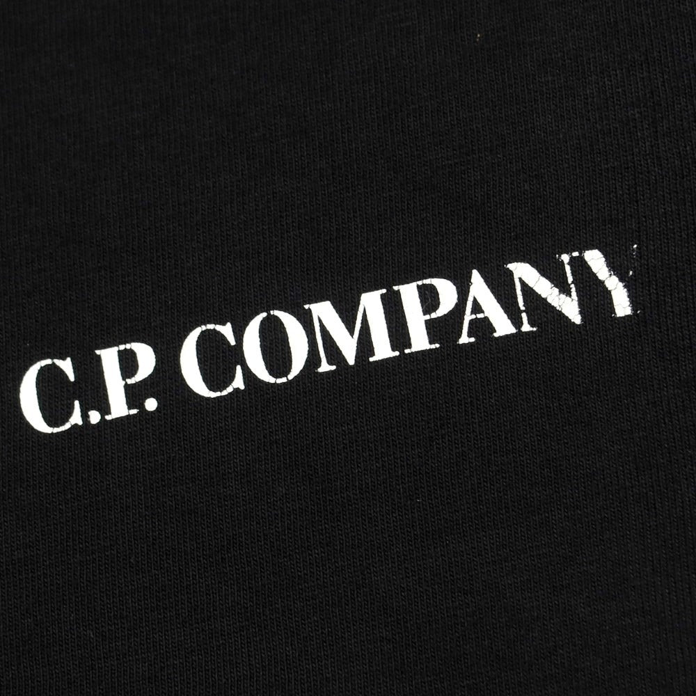 [Used] CP Company Cotton Crew Neck Short Sleeve T-Shirt Black [S] [Condition Rank C] [Men&