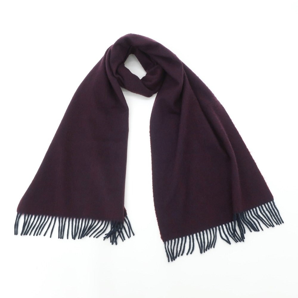 [Used] Spruce Cashmere Fringe Scarf Purple x Wine Red [PUP] [A/W] [Condition Rank C] [Men&