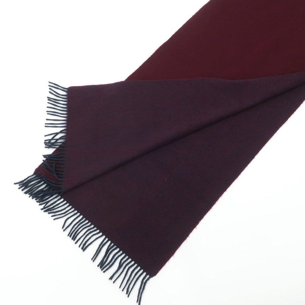 [Used] Spruce Cashmere Fringe Scarf Purple x Wine Red [PUP] [A/W] [Condition Rank C] [Men&