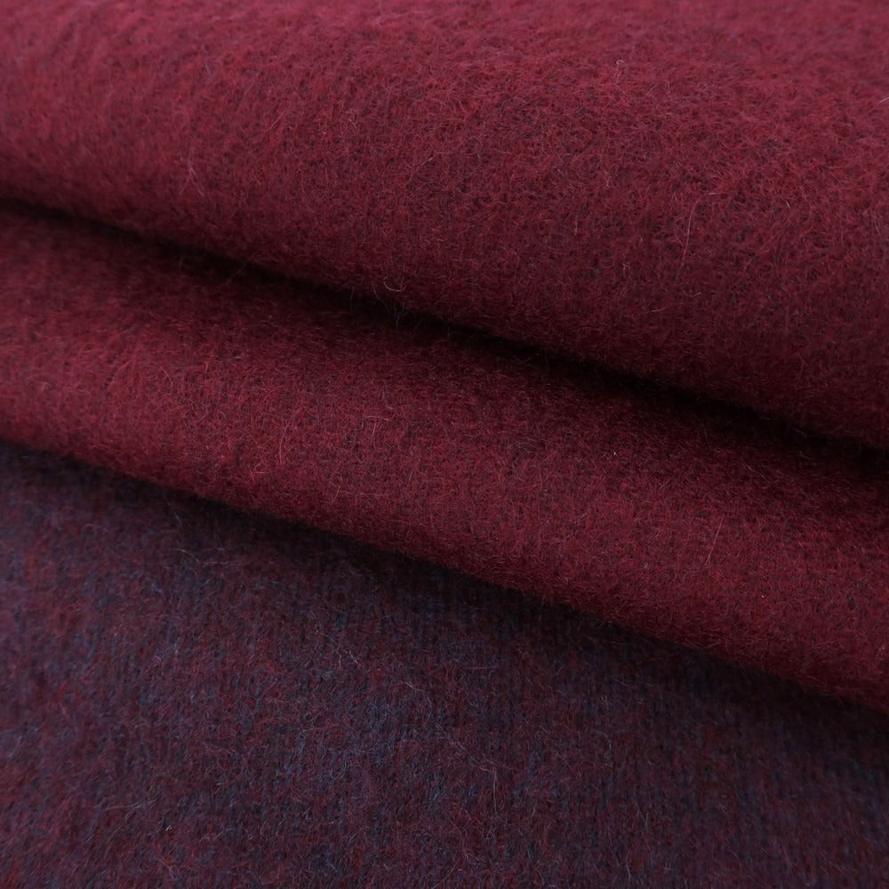 [Used] Spruce Cashmere Fringe Scarf Purple x Wine Red [PUP] [A/W] [Condition Rank C] [Men&