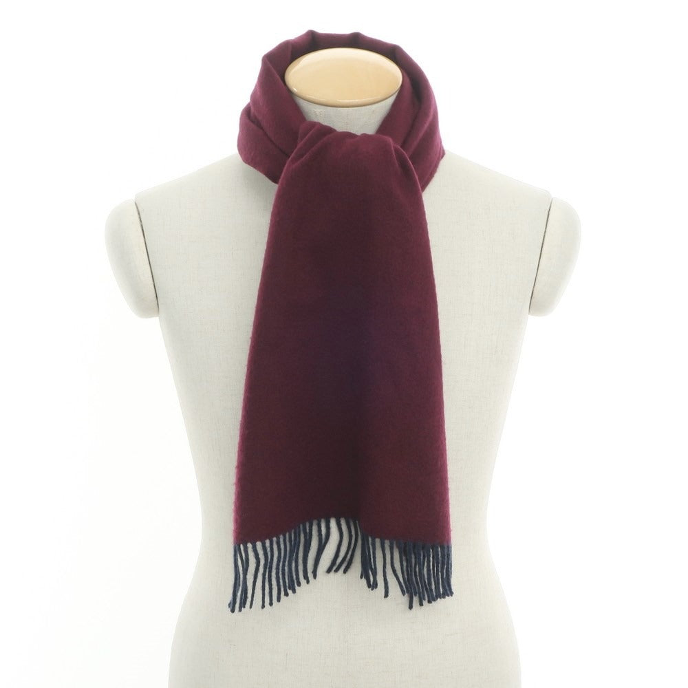 [Used] Spruce Cashmere Fringe Scarf Purple x Wine Red [PUP] [A/W] [Condition Rank C] [Men&