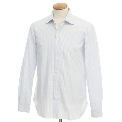 [Used] Mario Muscariello Striped Semi-Wide Collar Dress Shirt White x Blue [Size 40] [WHT] [S/S/A/W] [Condition Rank C] [Men&